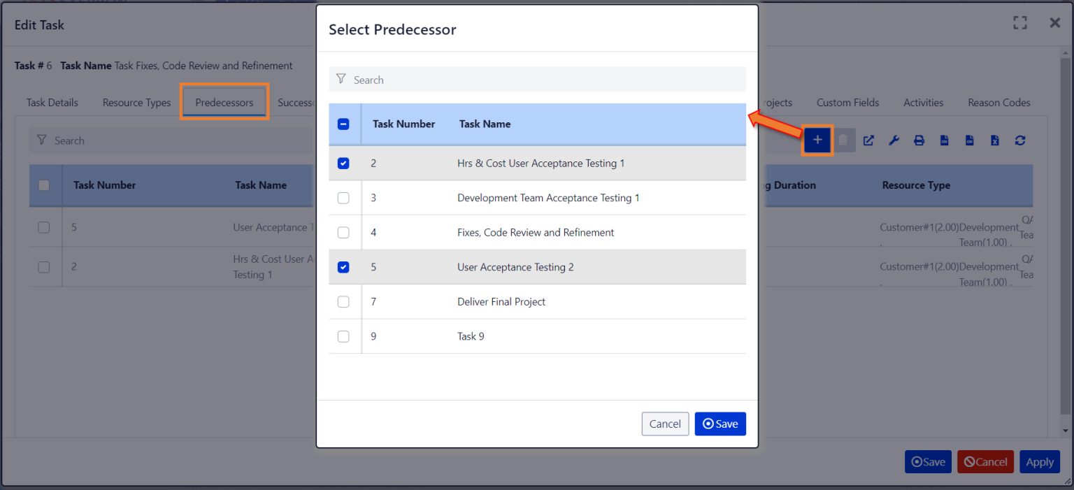 Predecessors – Exepron Knowledgebase