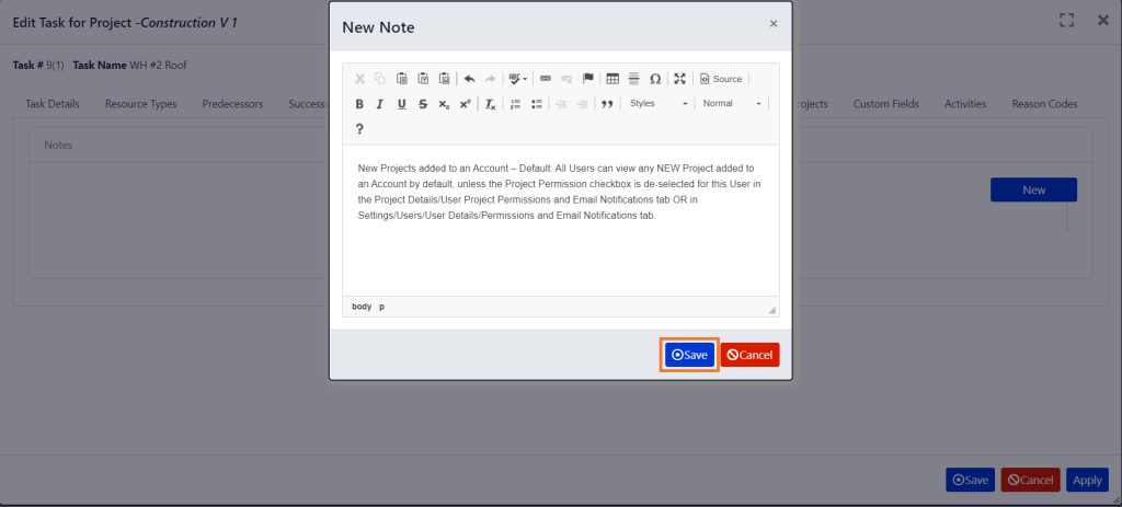Task Details: Notes, Links and Lists – Exepron Knowledgebase