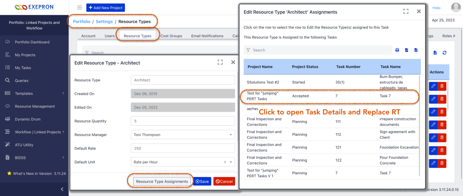 Resource Type Assignments – Exepron Knowledgebase